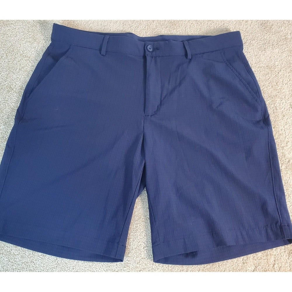 Greg Norman Men's Shorts Navy Blue Size 36 Microluxe